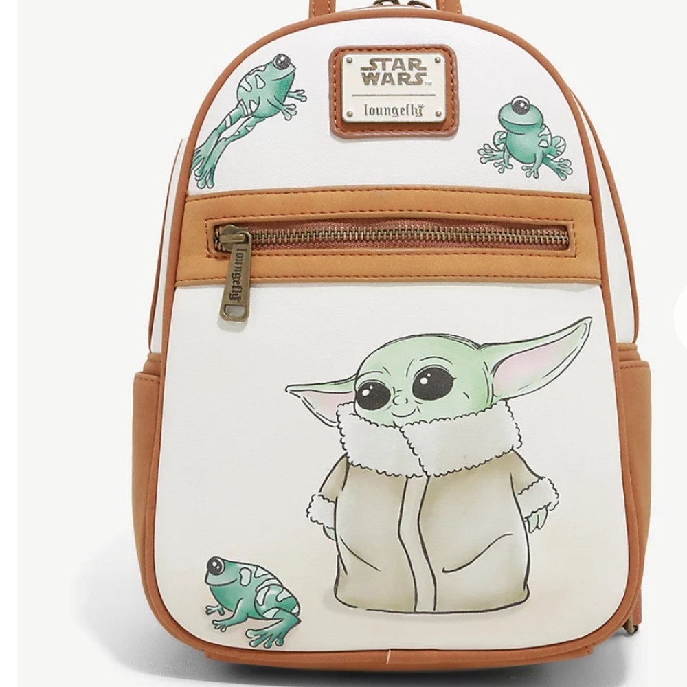 NWT Loungefly Baby Yoda Mandalorian mini backpack - Picture 10 of 12